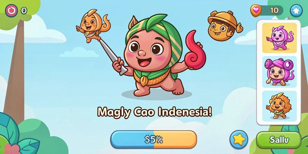 93337 - Screenshot menampilkan fitur sosial di dalam permainan.